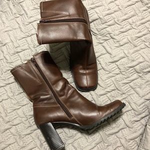 Brown Ankle Boots with Heel